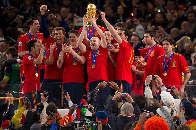 Andres Iniesta trong trận chung kết World Cup 2010